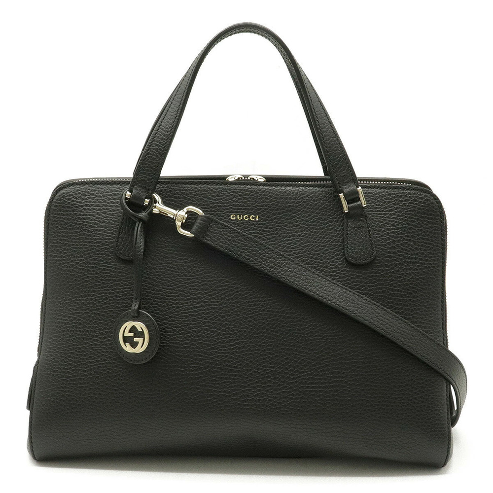 Gucci Handbag Tote Bag Crossbody Leather Black